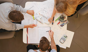 Brainstorming and engineering idea at Springboard