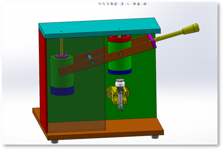 Graphic representation of test fixture