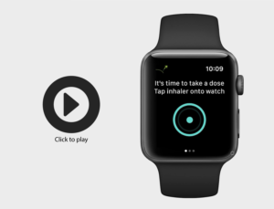 Adobe-screens-on-watch drug delivery app