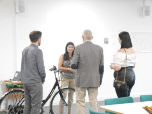 Visitors to Springboard enjoy the party
