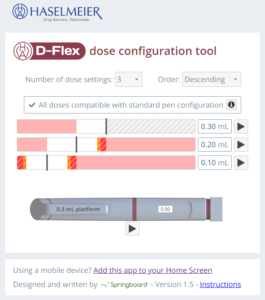 Haselmeier D Flex app designed and written by Springboard